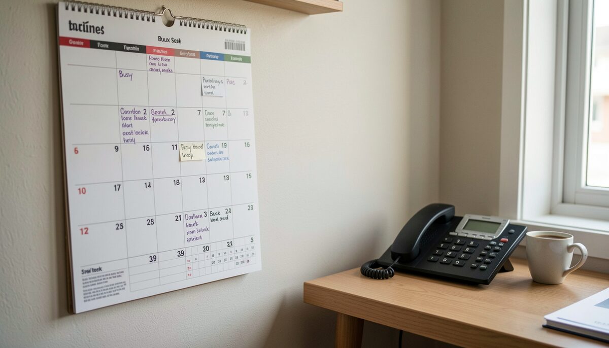 Marking peak weeks on the calendar is where smoothing seasonal workloads begins.